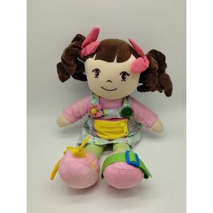 Linzy Toys Learn To Dress Baby Doll 16" Plush Soft Body Teaching Button Zipper